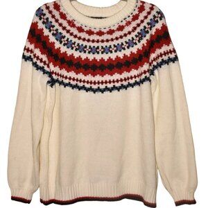 Lane Bryant Crew Neck Fair Isle Sweater 18/20 2X